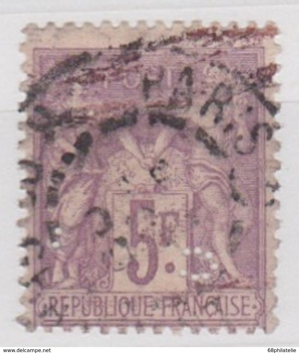 FRANCE  YT N° 95 PERFORE - 1876-1898 Sage (Type II)