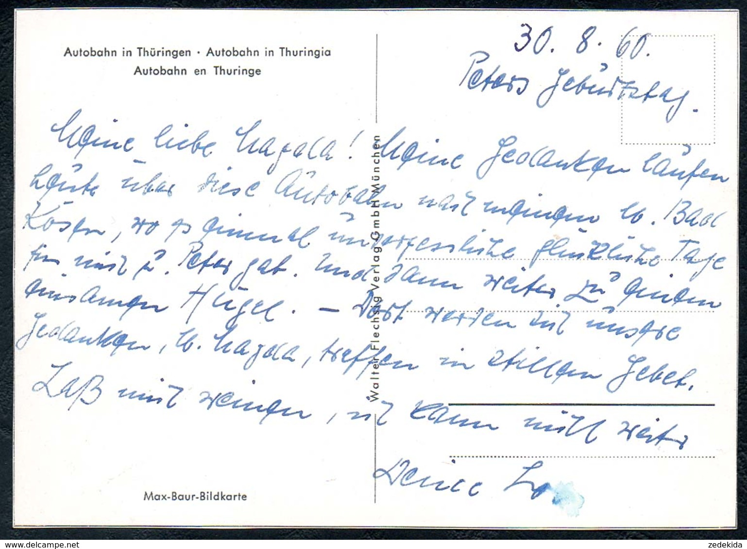 B0633 - Autobahn In Thüringen - Max Baur Bildkarte - Flechsig Verlag - Sonstige & Ohne Zuordnung