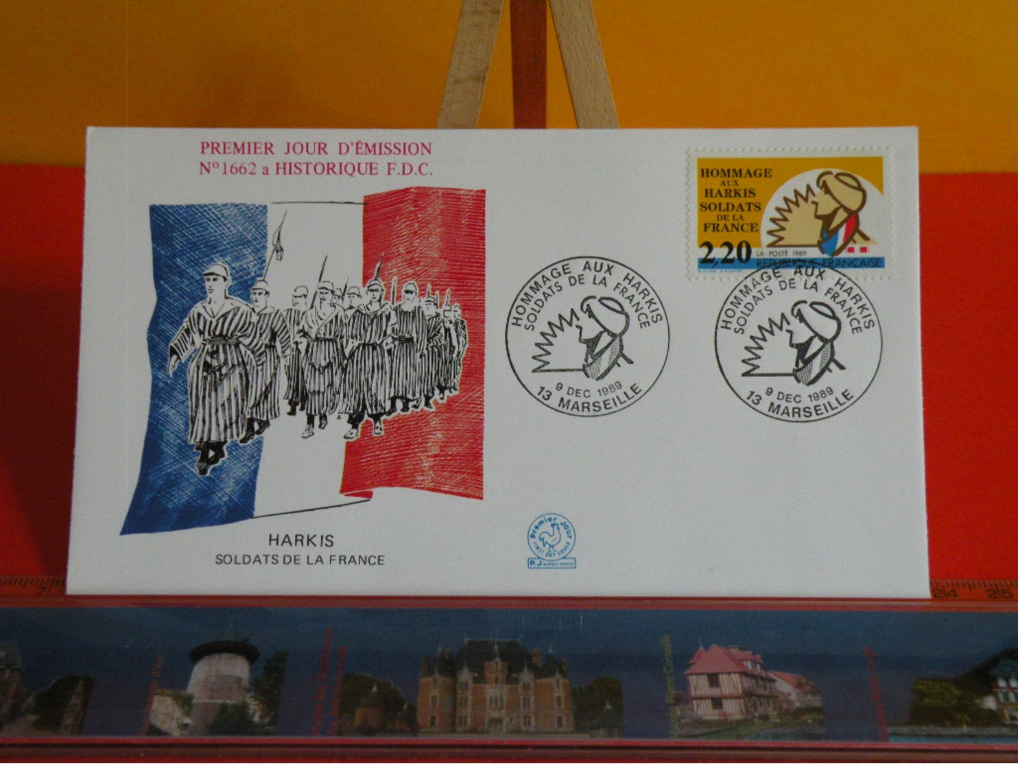 FDC> Hommage Aux Harkis Soldats De La France > 9.12.1989 (13) Marseille - 1er Jour Coté 2€ - 1980-1989