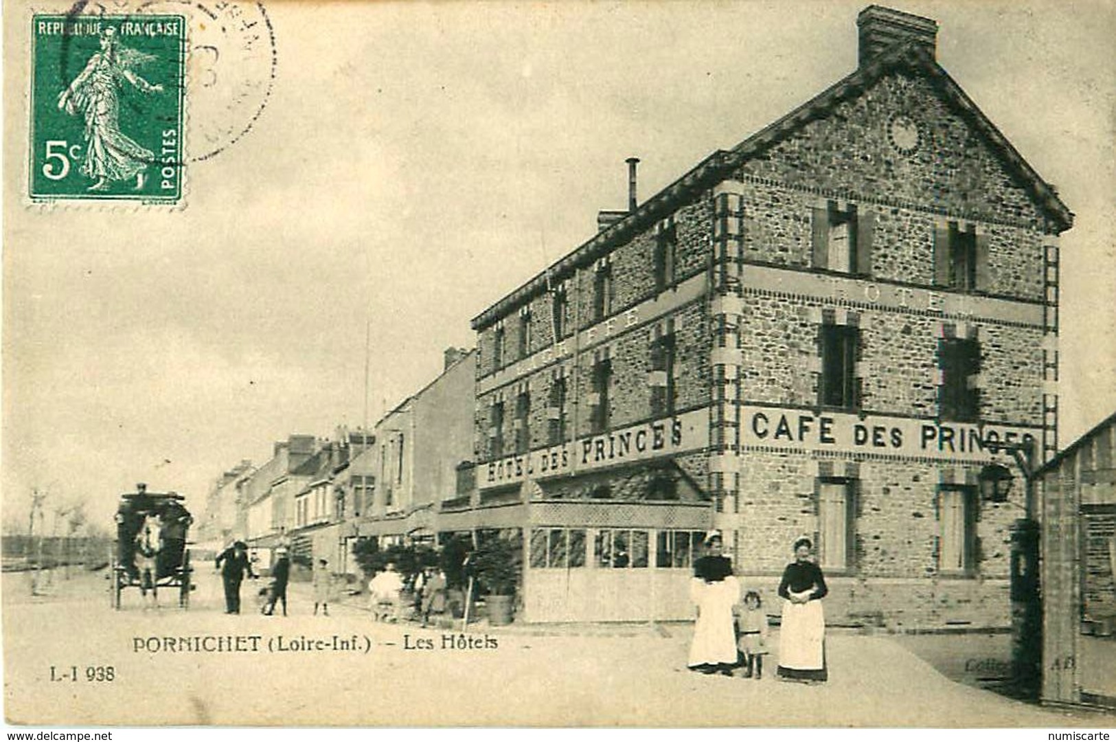 Cpa PORNICHET 44 Les Hôtels - Café Des Princes - Pornichet