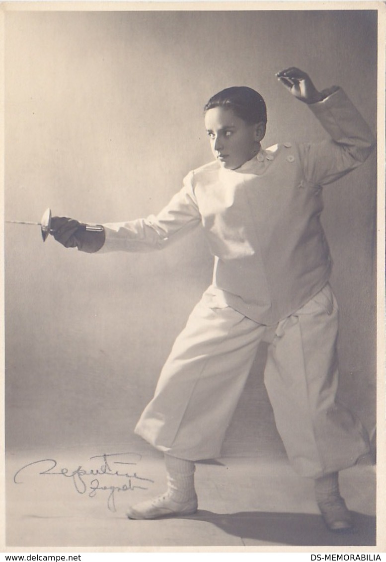 Fencing Real Photo Postcard Cca 1930 - Escrime