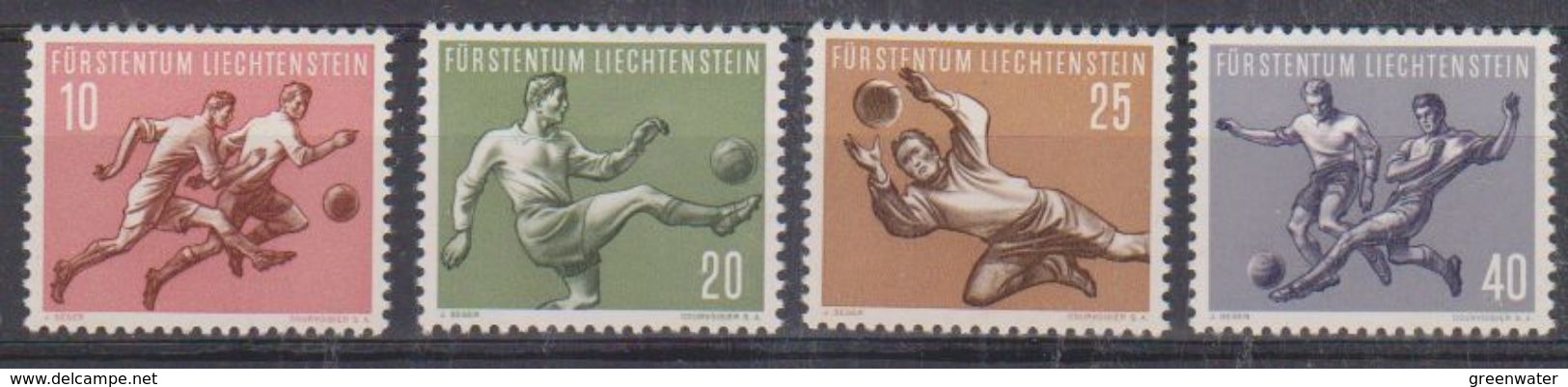 Liechtenstein 1954 Sport I Football 4v ** Mnh (38036) - Neufs