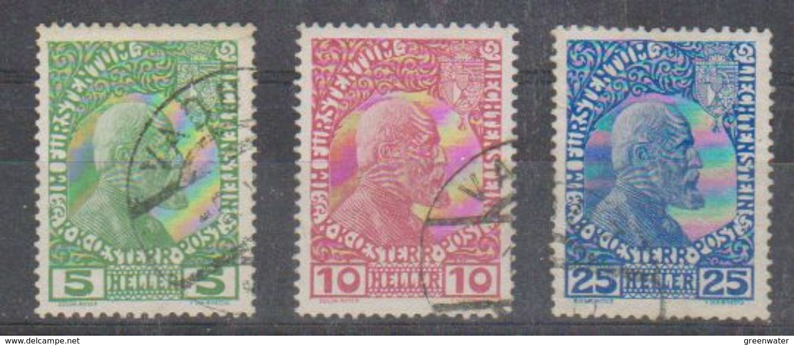 Liechtenstein 1912 Definitives / Kreidepapier 3v Used (38040) - Gebruikt