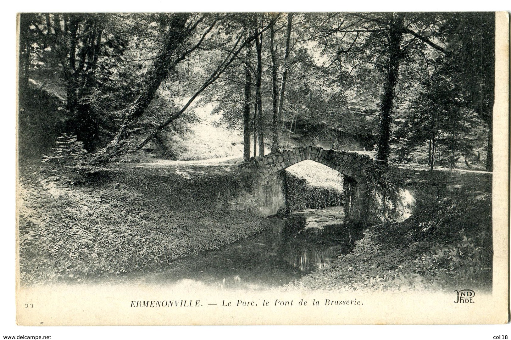 CPA 60 ERMENONVILLE Le Parc  Pont De La Brasserie - Ermenonville