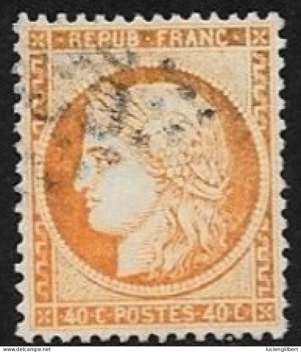 N° 38  FRANCE OBLITERES - Céres 40c Orange  1870 - 1870 Assedio Di Parigi