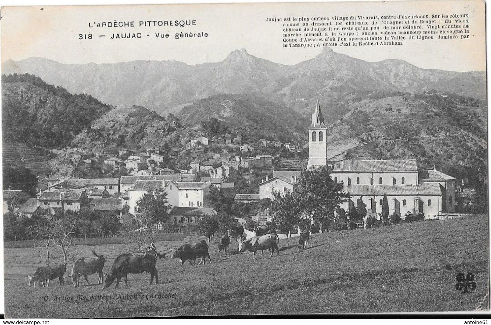 ARDECHE --Lot De 5 Cpa :JAUJAC -ROCHEMAURE -ALBOUSSIERES -VOGUE -VALS -Toutes Scannées - Autres & Non Classés