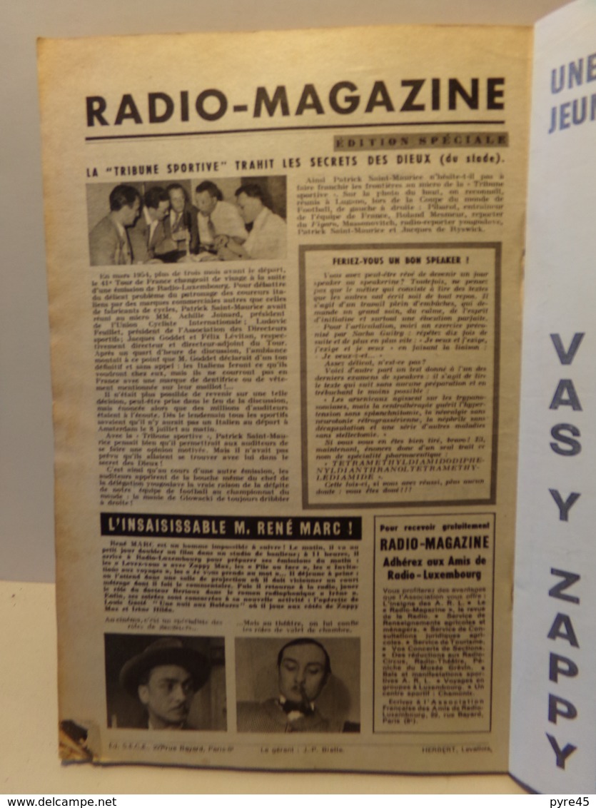 Almanach Magazine Radio Luxembourg 1955 ( 190 Pages ) - Other & Unclassified