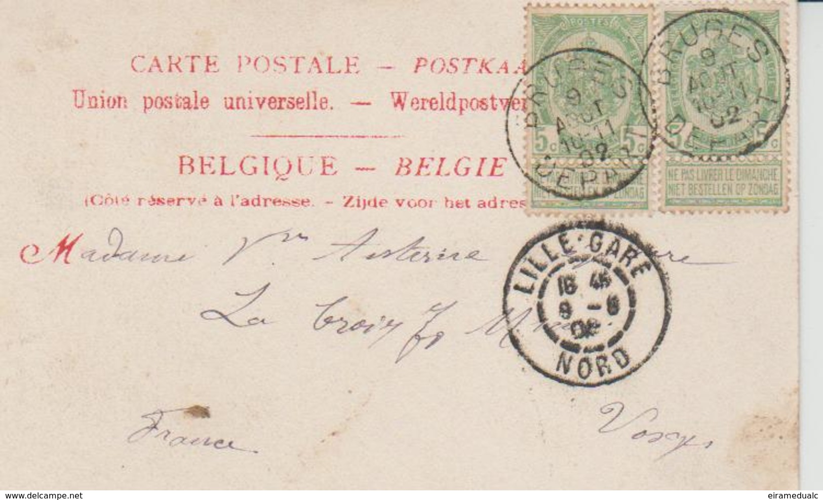 Lot De 2 Cartes De BRUGES - Brugge