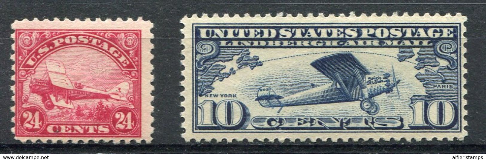 1923/27. U.S.A. AIR POST - RARE STAMP- 2 VAL. -  M.N.H.-LUXE !! - 1b. 1918-1940 Ongebruikt