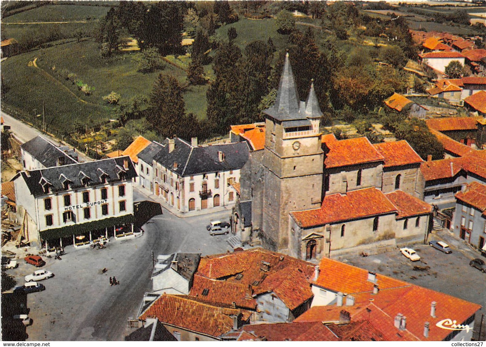 65-CASTELNAU-MAGNOAC- VUE  AERIENNE DE L'EGLISE - Castelnau Magnoac