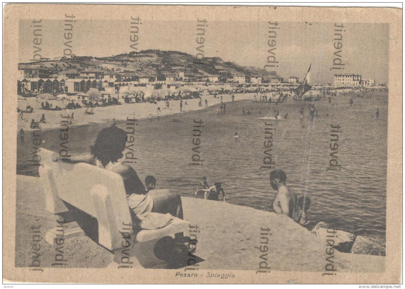 PESARO - Spiaggia - 1949 - Pesaro