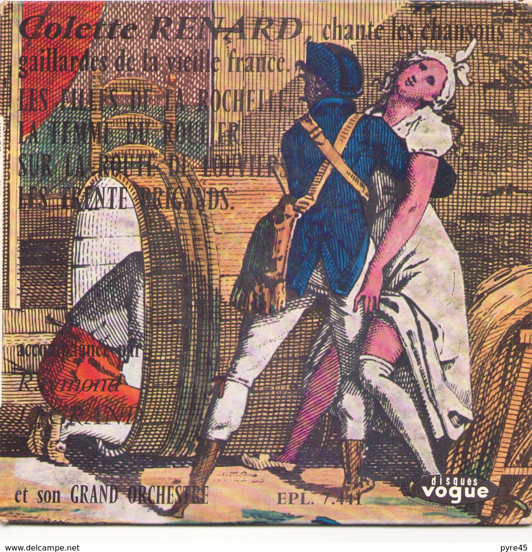 45 TOURS COLETTE RENARD VOGUE EPL 7441 CHANTE LES CHANSONS GAILLARDES DE LA VIEILLE FRANCE - Other - French Music