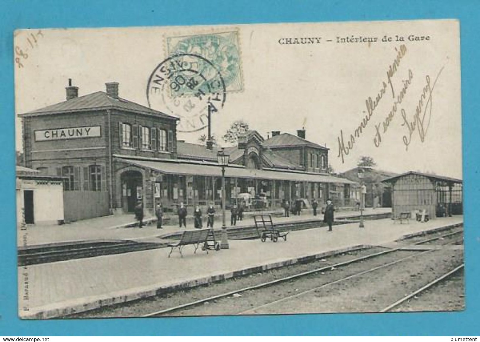 CPA - Chemin De Fer Gare CHAUNY 02 - Chauny