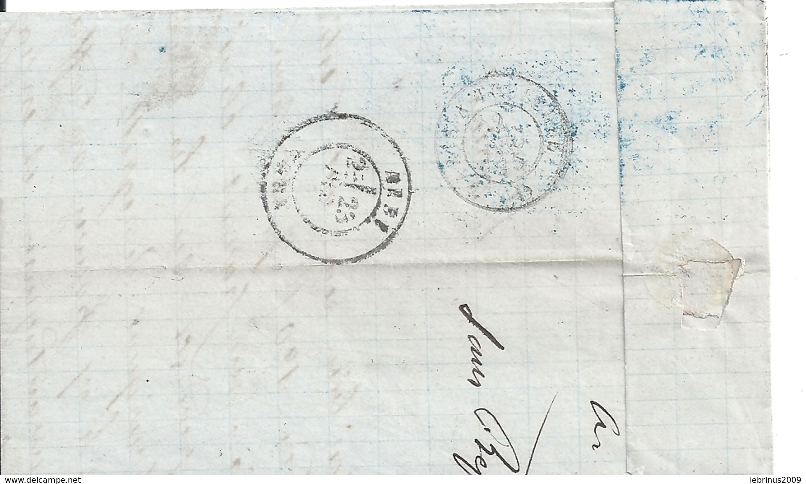 Lettre - Etoile De Paris N°12 Sur N°60 Pour Albi - 1849-1876: Période Classique
