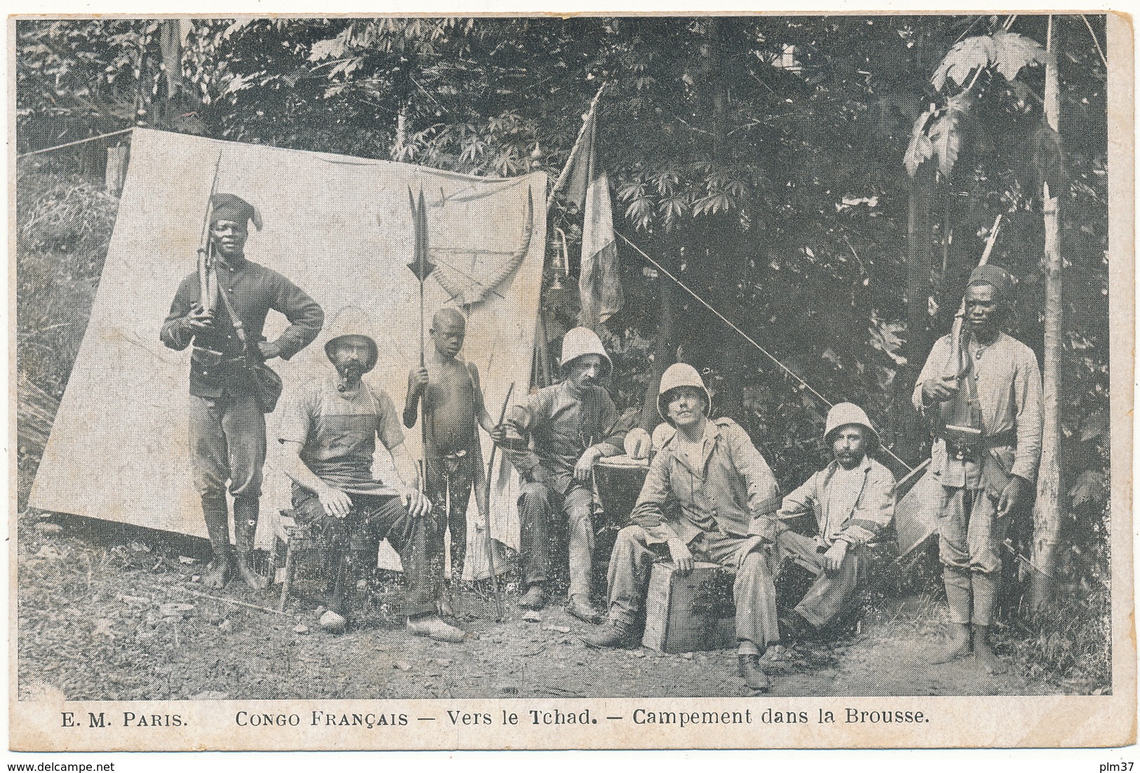 CONGO FRANCAIS - Campement Dans La Brousse - French Congo