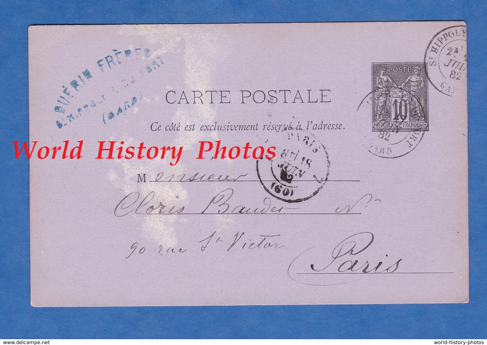 CPA Précurseur De 1882 - SAINT HYPPOLITE Du FORT - Maison GUERIN Frères , Signature & Cachet - TOP RARE - Autres & Non Classés