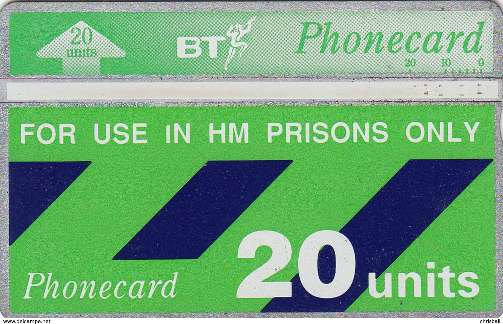 BT   Phonecard- HM Prisons 20unit (White Band) - Superb Fine Used Condition - Prisons