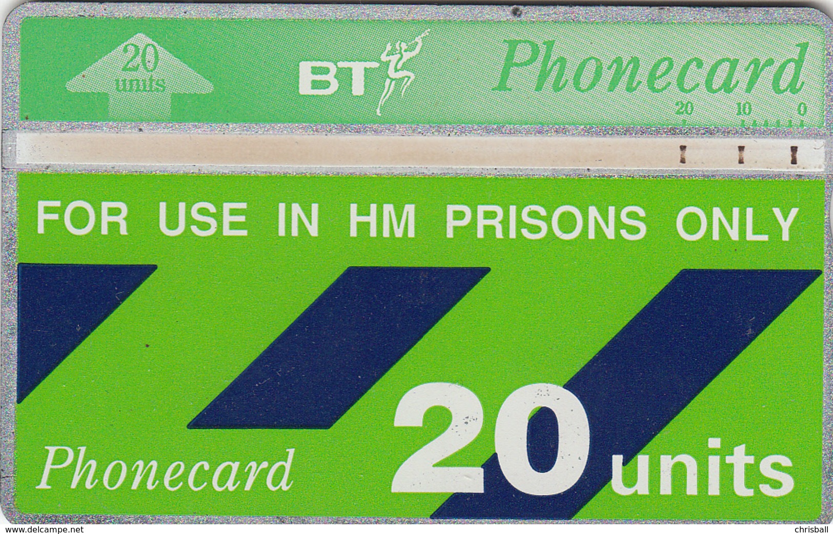 BT   Phonecard- HM Prisons 20unit (White Band Type 11) - Superb Fine Used Condition - Prisons