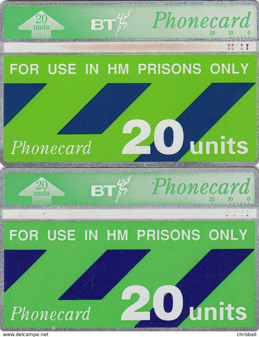BT   Phonecard- HM Prisons 20unit (White Band Type 11) - Superb Fine Used Condition - Gevangenissen