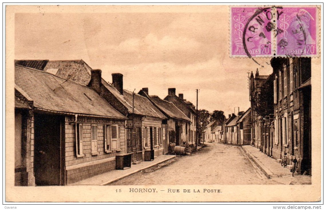 80 HORNOY - Rue De La Poste - Hornoy Le Bourg