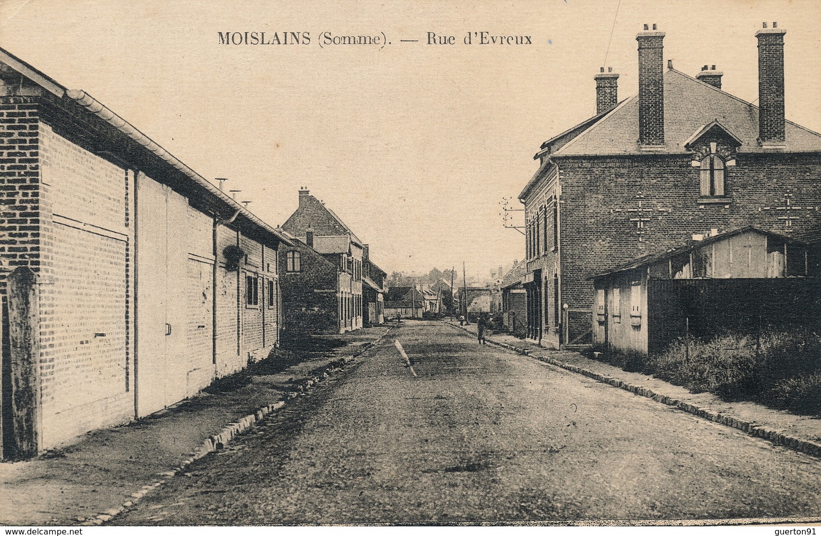 ( CPA 80 ) MOISLAINS  /  Rue D'Evreux - - Moislains