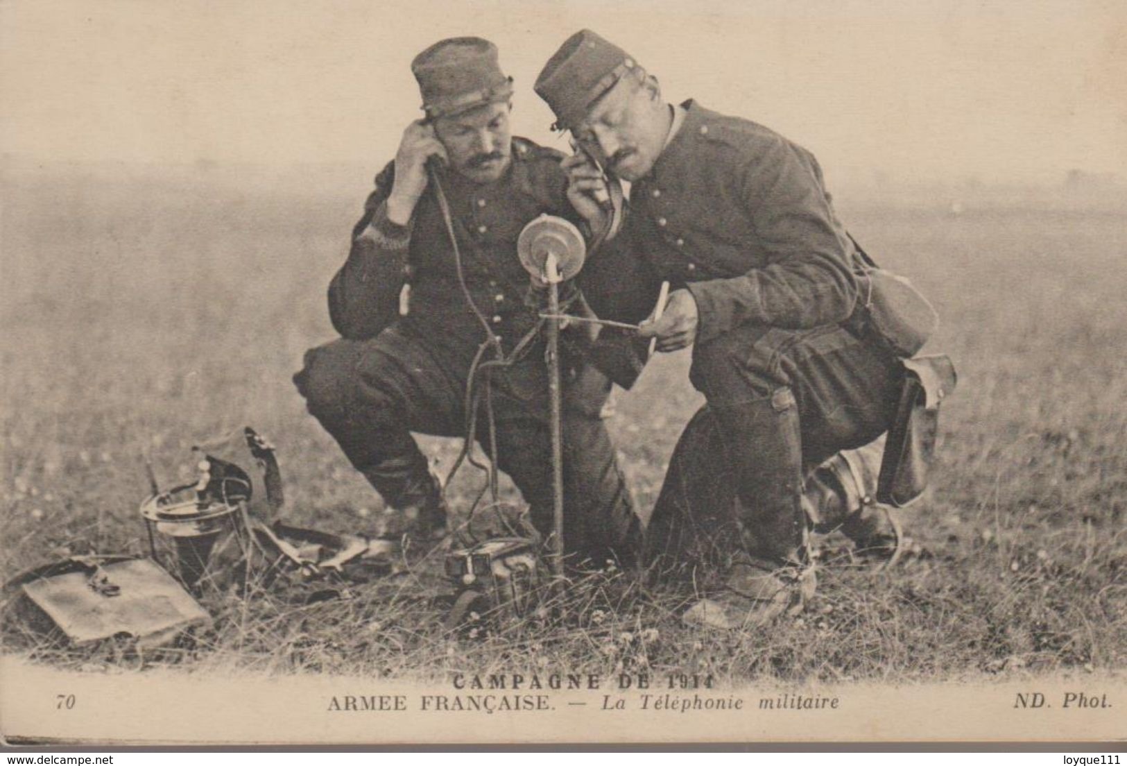 Campagne De 1914. Armée Française - La Téléphonie Militaire - Guerre 1914-18