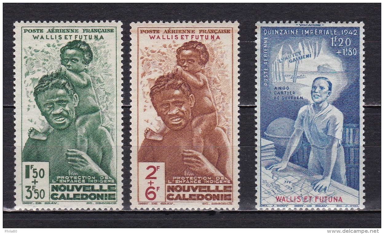 Wallis Et Futuna PA N°1*,2*,3* - Unused Stamps