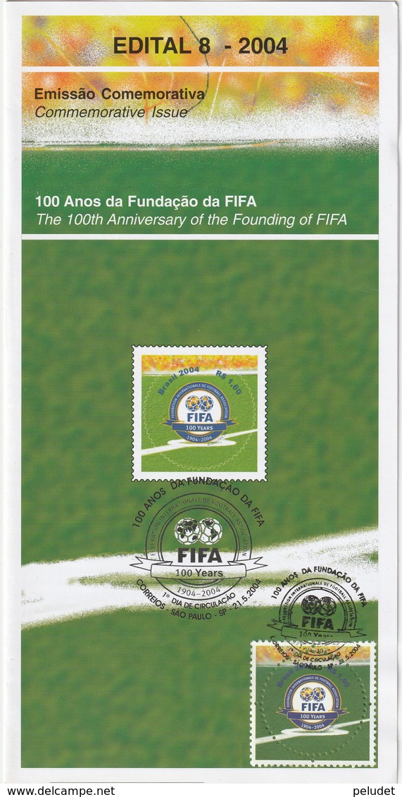 Brasil - Edital / Brochure - FIFA 2004 -100 Years - Otros & Sin Clasificación