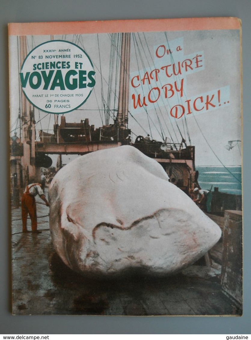 SCIENCES ET VOYAGES - N° 83 - NOVEMBRE 1952 - BALEINE - HYDRAVION - ILE BANANAL - Science