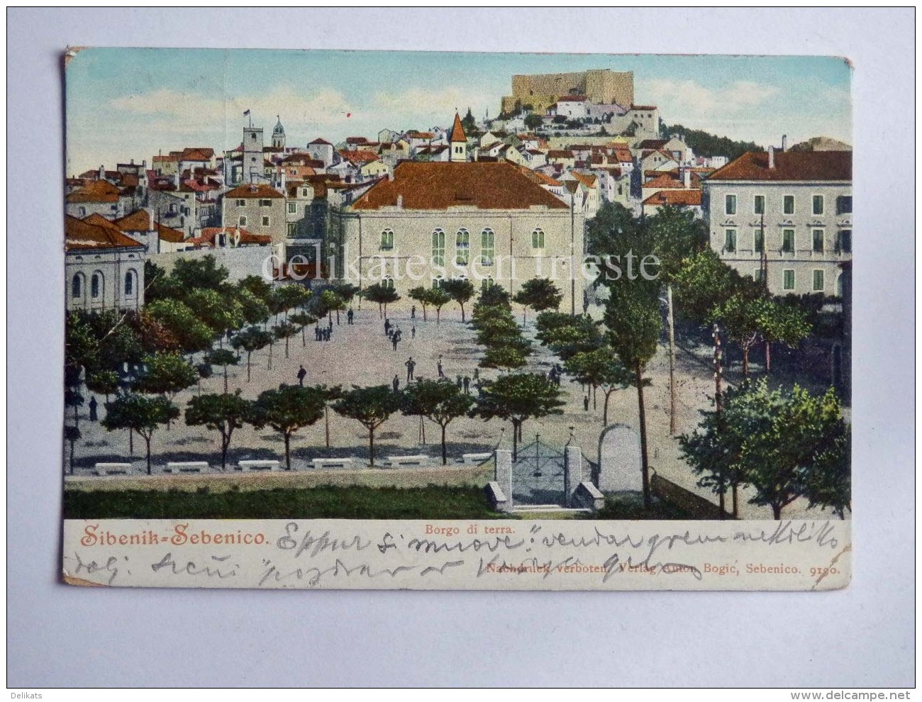 SEBENICO SIBENIK DALMAZIA Croazia Borgo Di Terra AK Old Postcard - Croazia