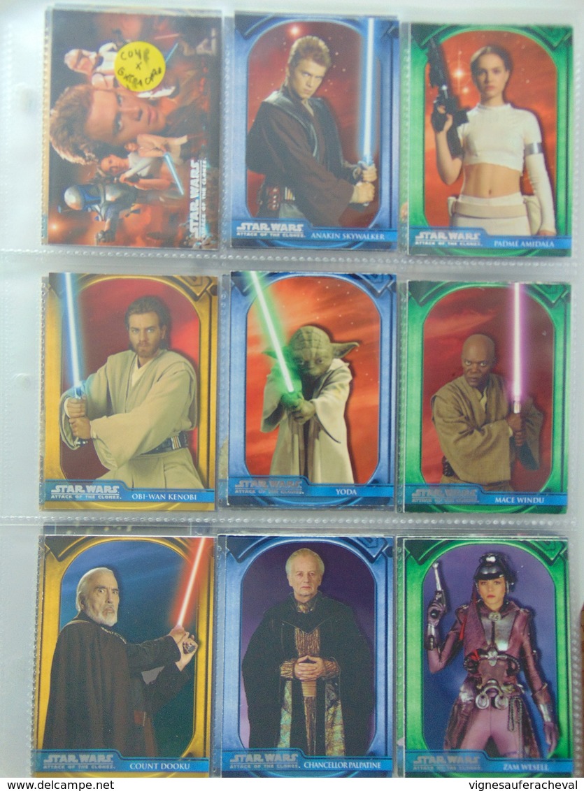 Cartes Star Wars Attack Of The Clones Set Incomplet 66/90 - Star Wars