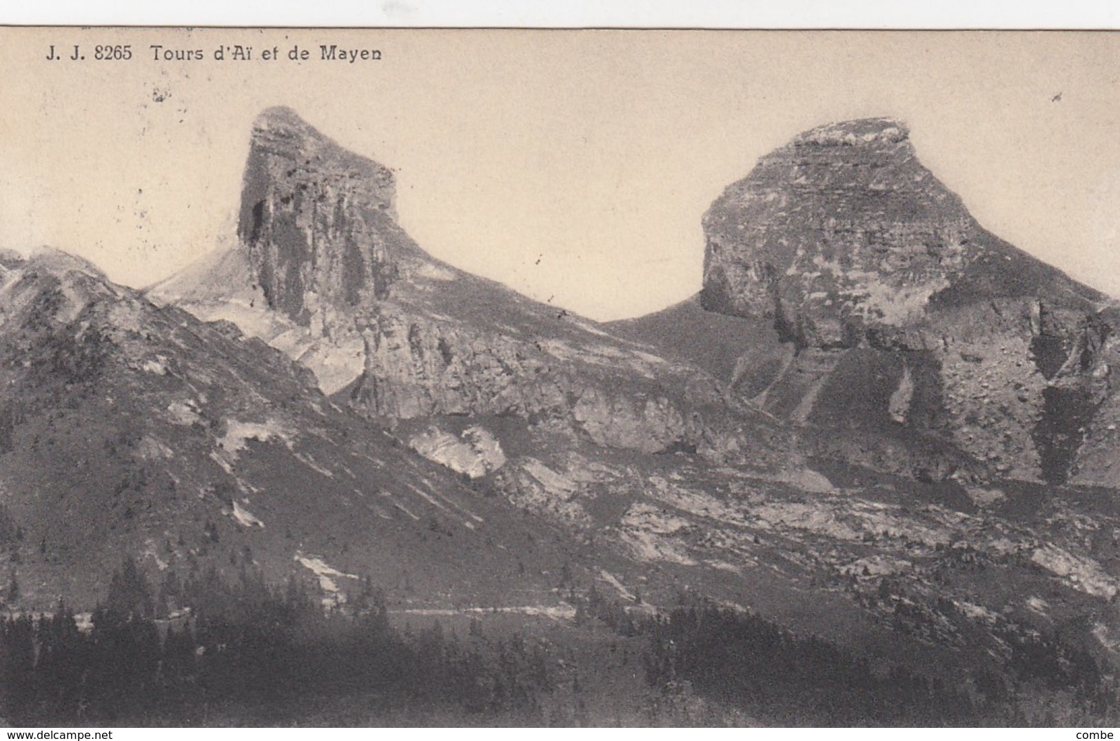 CARTE SUISSE. 27 5 18. LEYSIN. CENSURE MILITAIRE. TOURS D'AÏ ET DE MAYEN - Briefe U. Dokumente