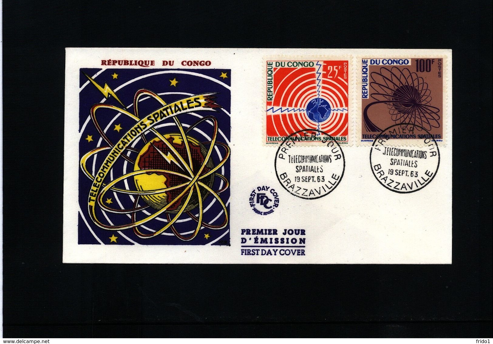 Congo 1963 Space / Raumfahrt Interesting FDC - Africa