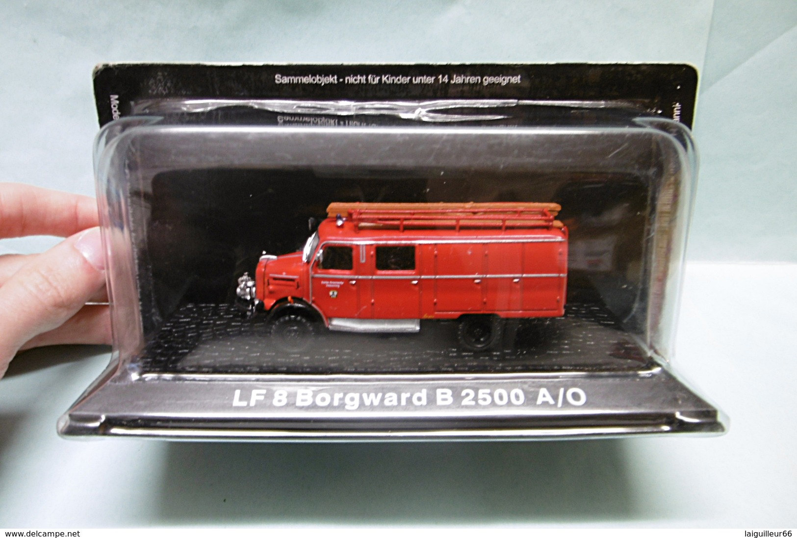 DeAgostini - CAMION POMPIERS LF 8 BORGWARD B 2500 A/O NBO 1/72 - Scale 1:72