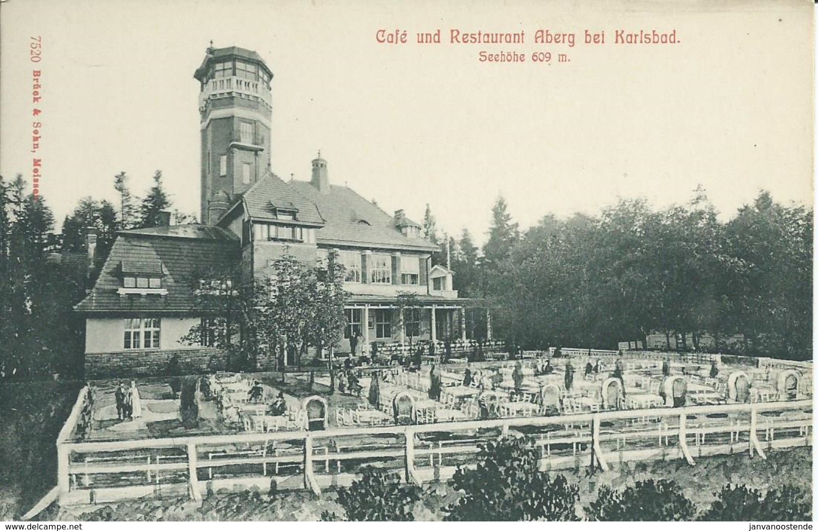 1859. Karlsbad * Restaurant  Und Cafe Aberg - República Checa