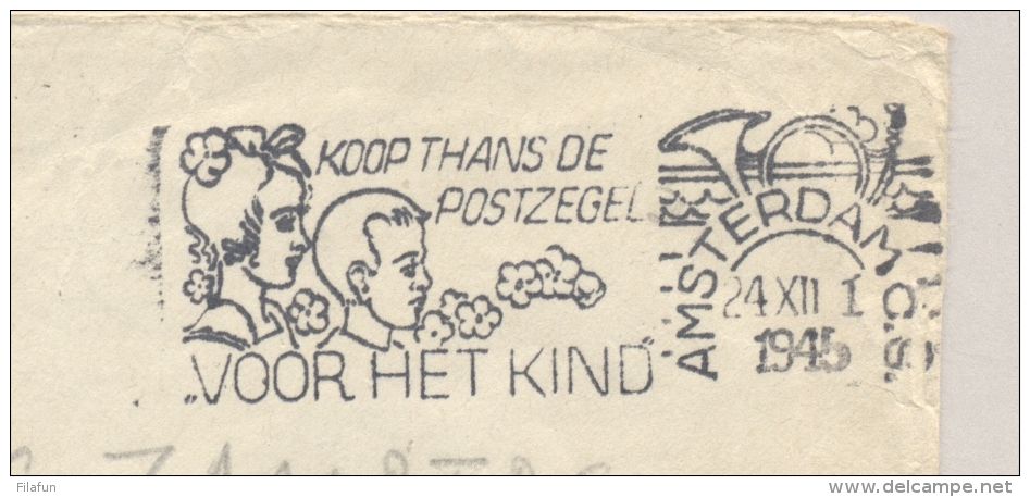 Nederlands Indië / Nederland - 1945 - NGAT Post Per Skymaster Van Billiton Naar Nederland, Zonder Port - Netherlands Indies