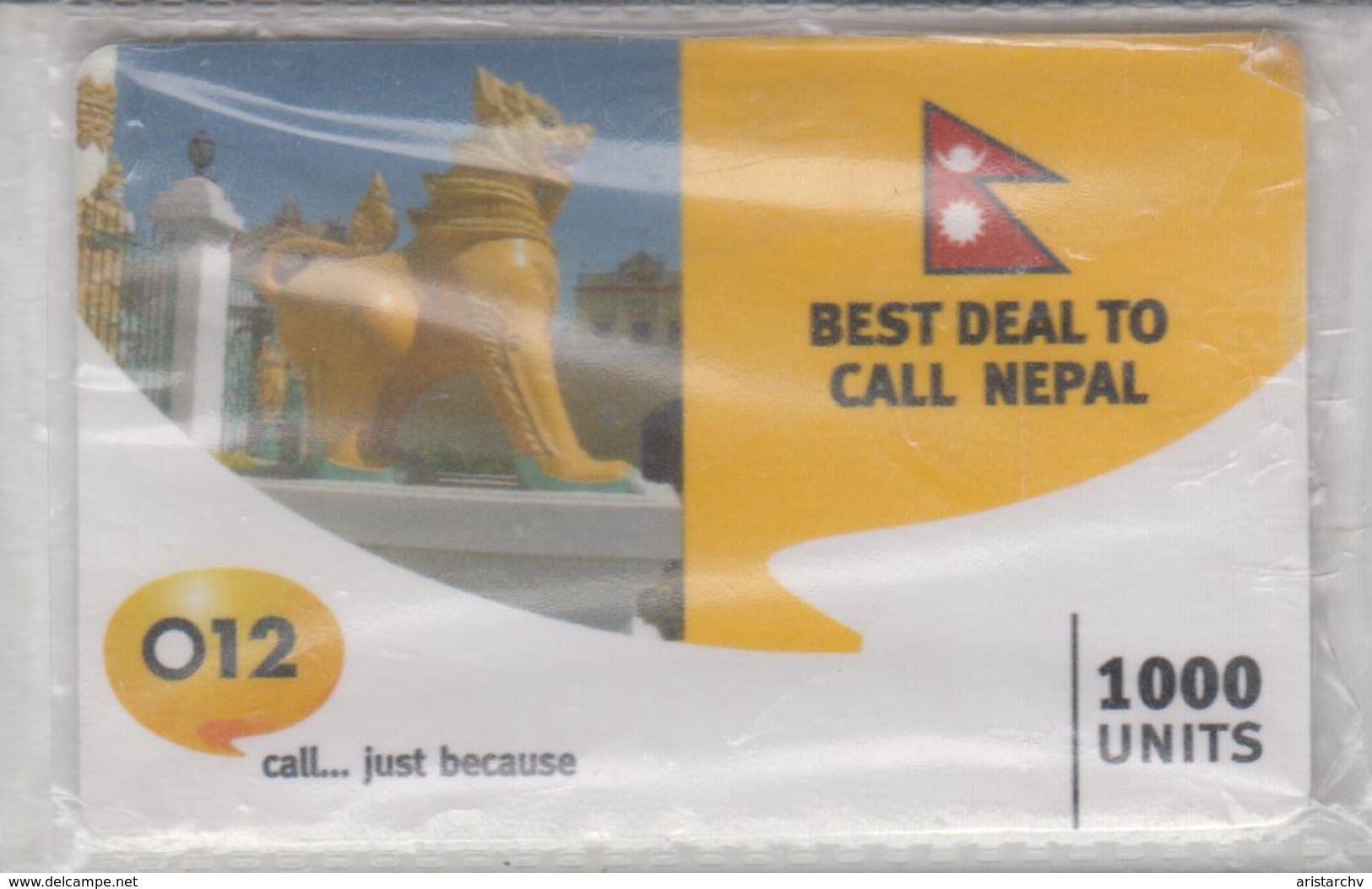 ISRAEL 2008 BEST DEAL TO CALL NEPAL 012 1000 UNITS MINT SEALED PHONE CARD - Israel