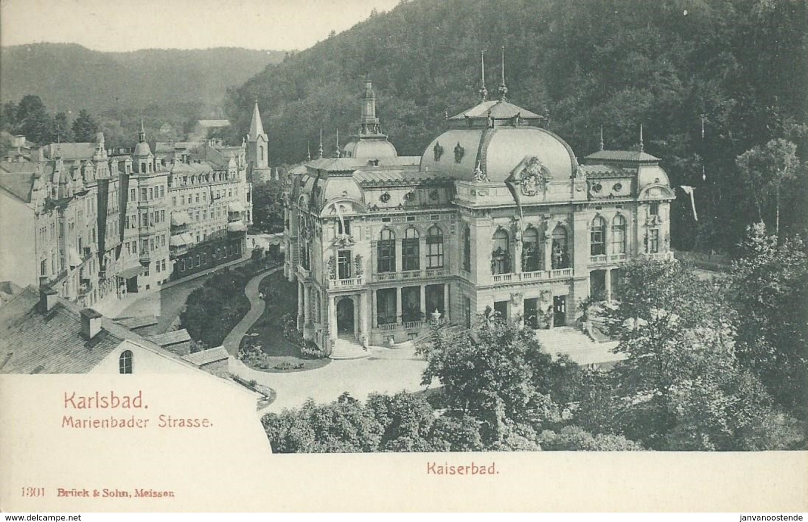 1894. Karlsbad - Marienbader Strasse - Tsjechië