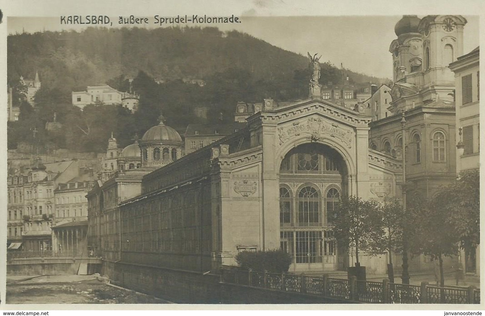 1899. Karlsbad - Ausere Sprudel Colonnade - República Checa