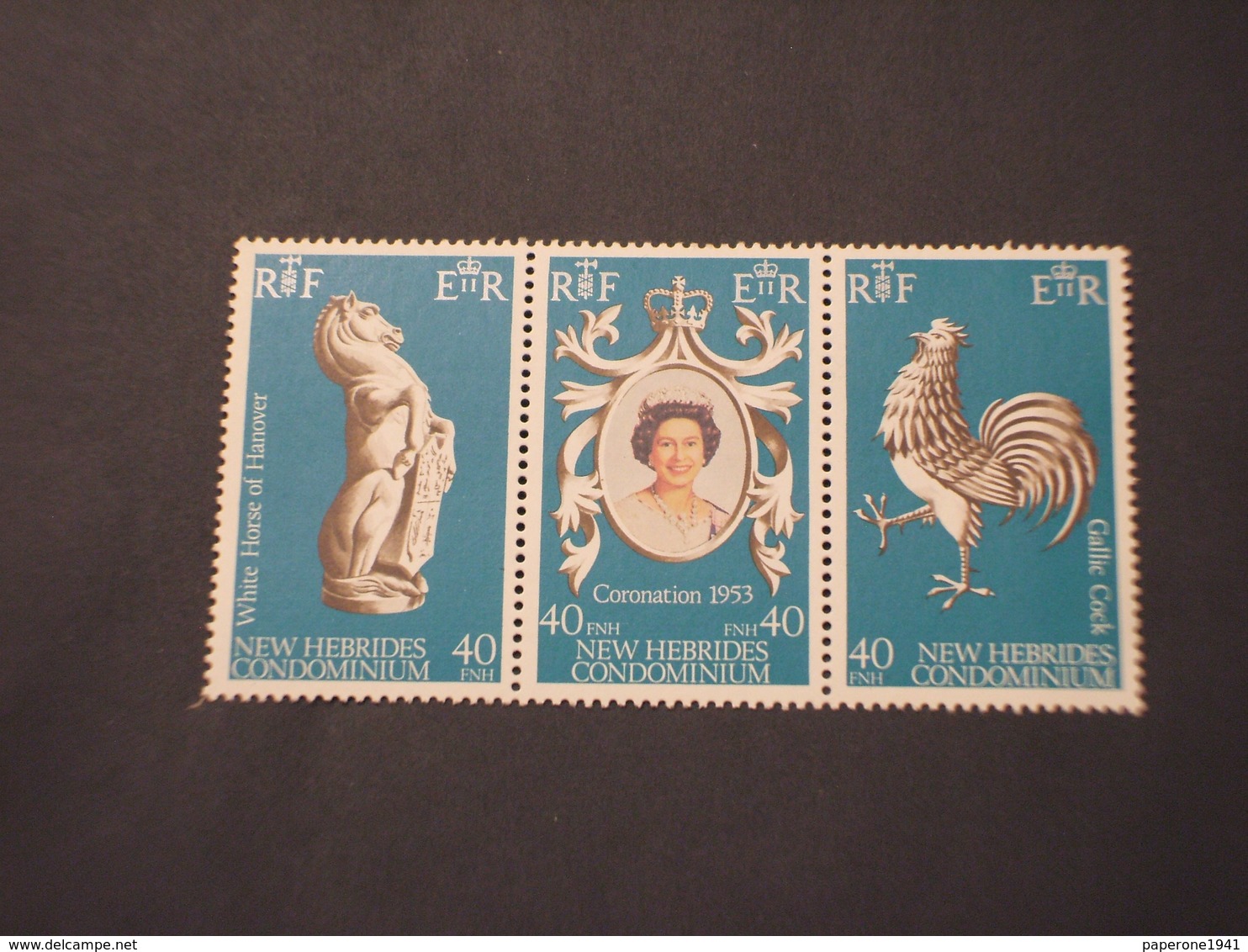 NEW HEBRIDES  - BF 1978 INCORONAZIONE/ANIMALI, 3 Valori - NUOVI(++) - Nuevos