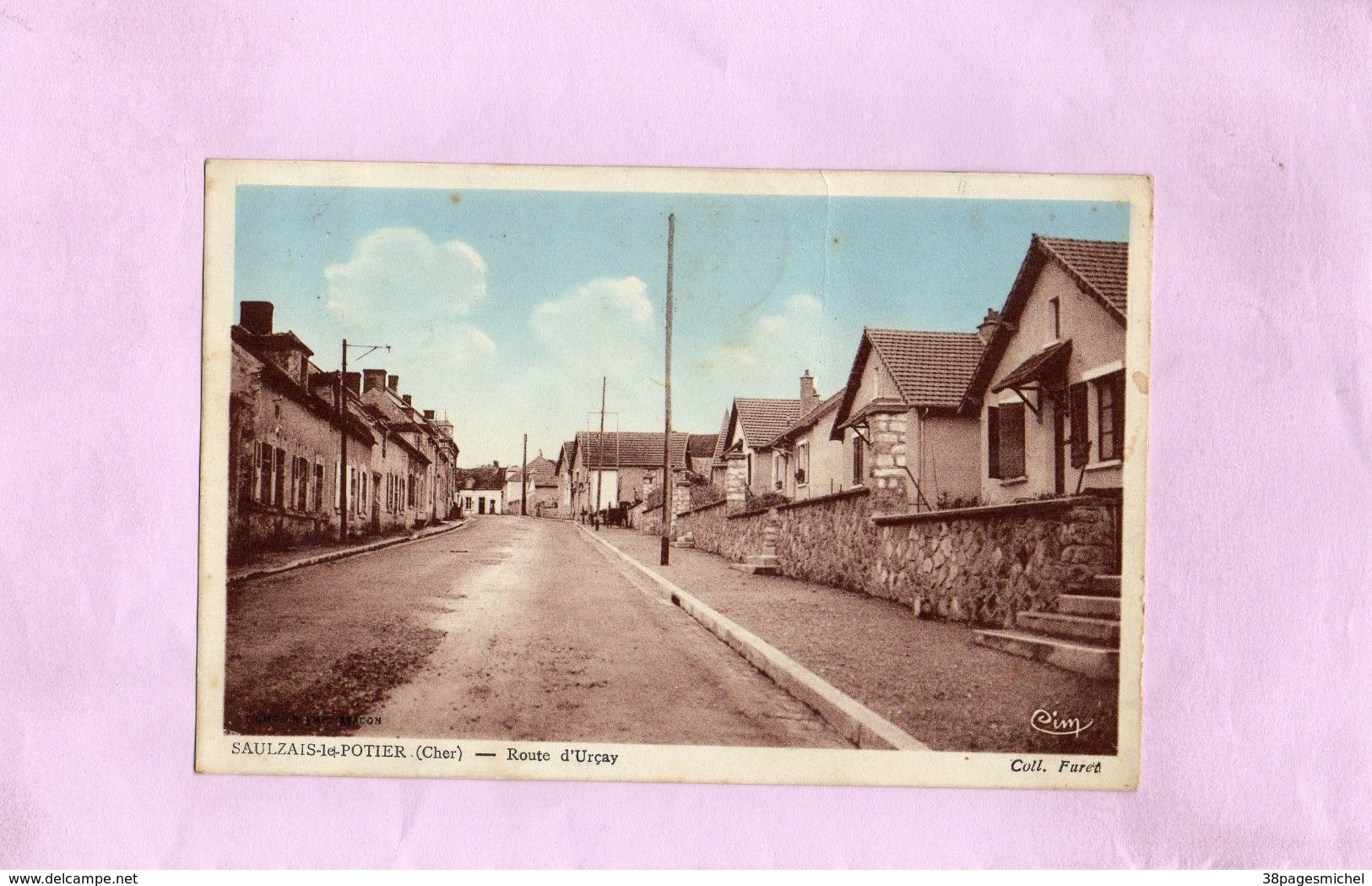 Carte Postale - SAULZAIS Le POTIER - D18 - Route D'Urçay - Autres & Non Classés