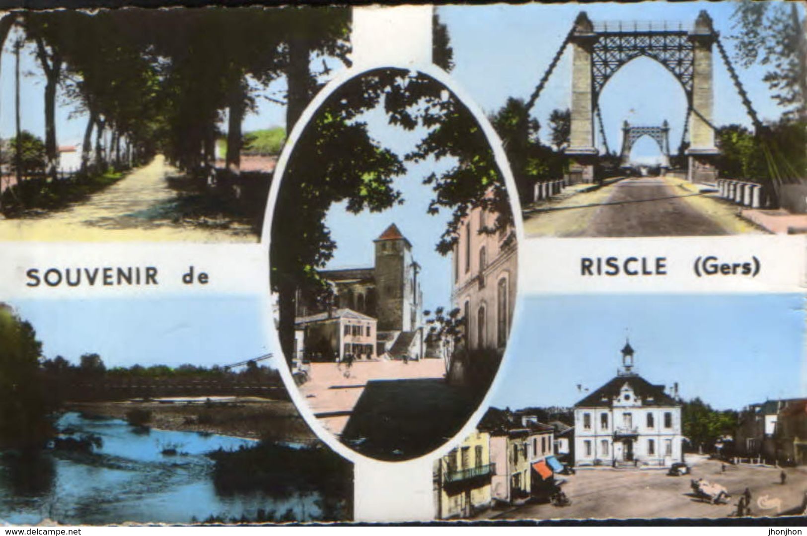 France - Postcard Unused -Riscle - Collage Of Images - Riscle