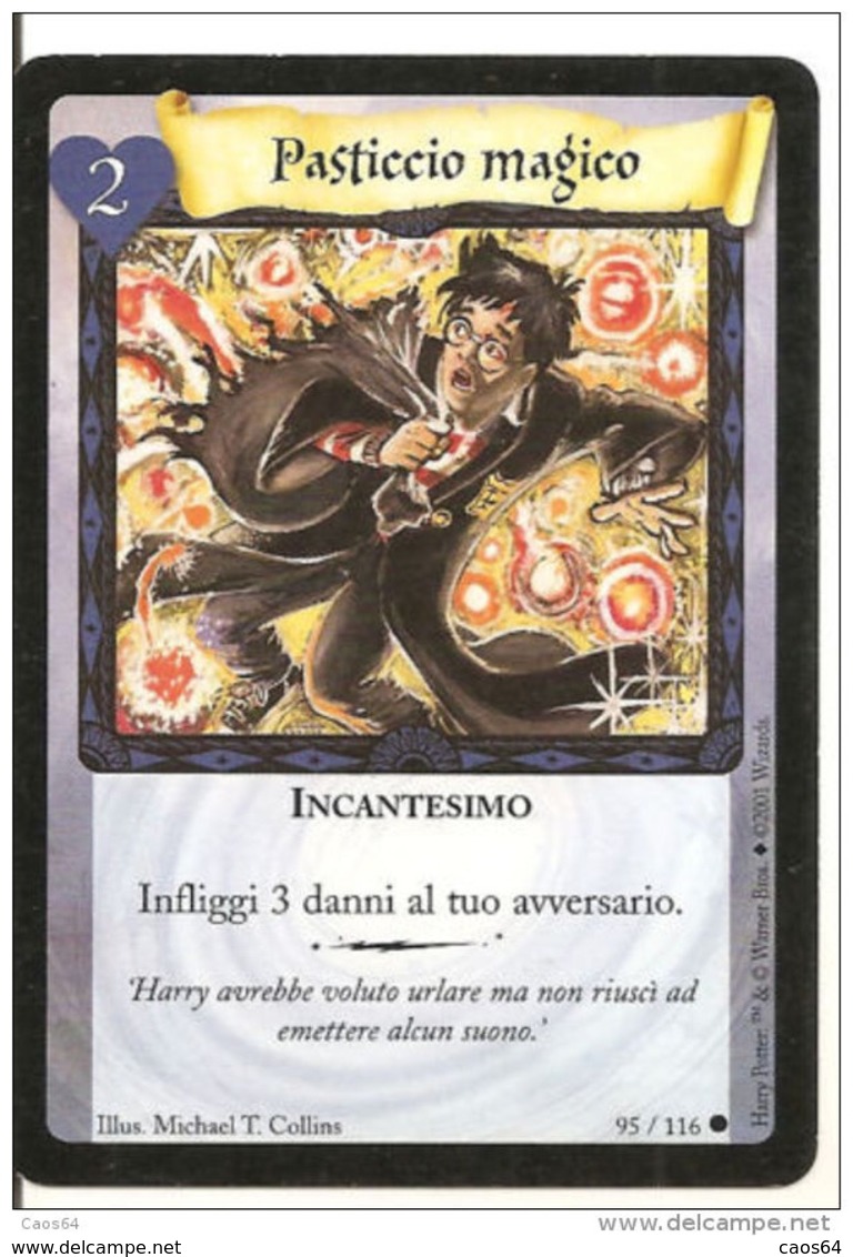 HARRY POTTER PASTICCIO MAGICO 95/116 CARD WIZARDS 2001 - Harry Potter