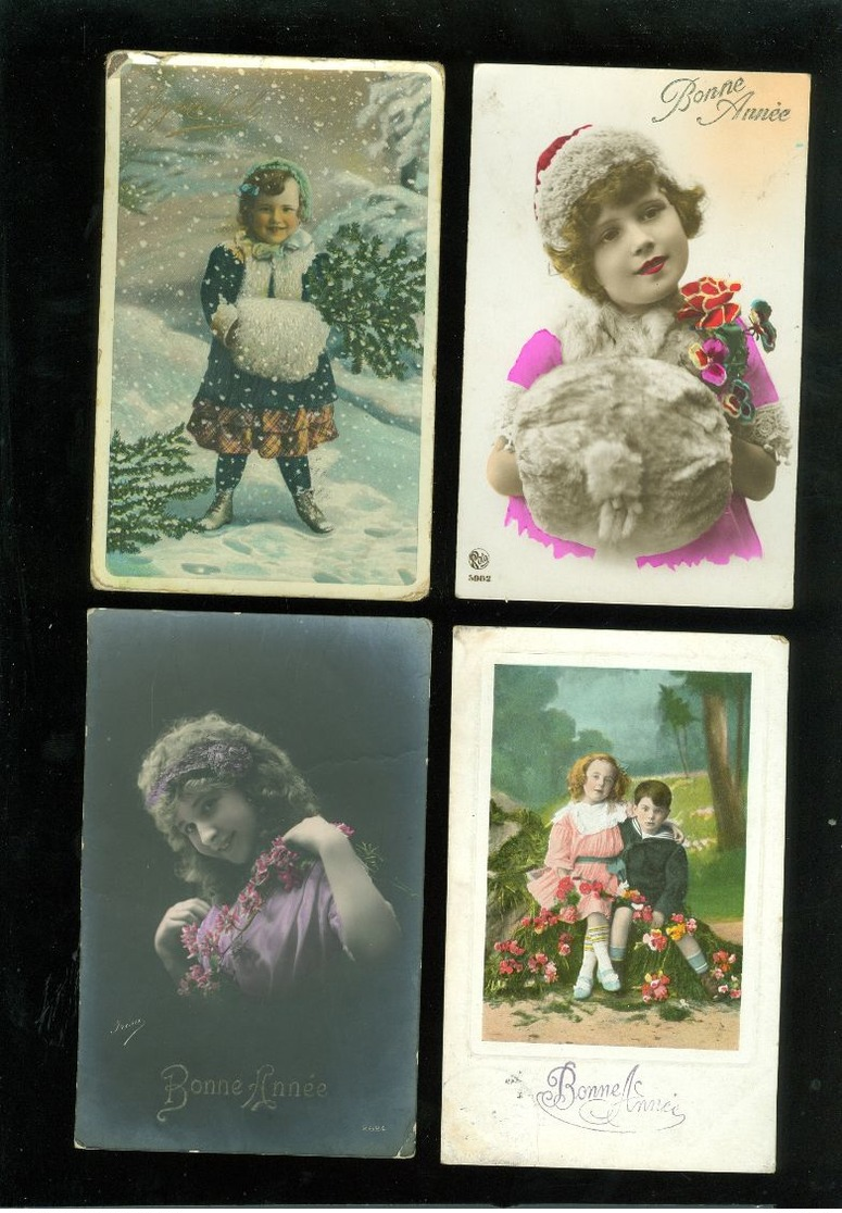 Beau lot de 60 cartes postales de fantaisie enfant  fillette enfants  Mooi lot van 60 postkaarten fantasie kinderen kind