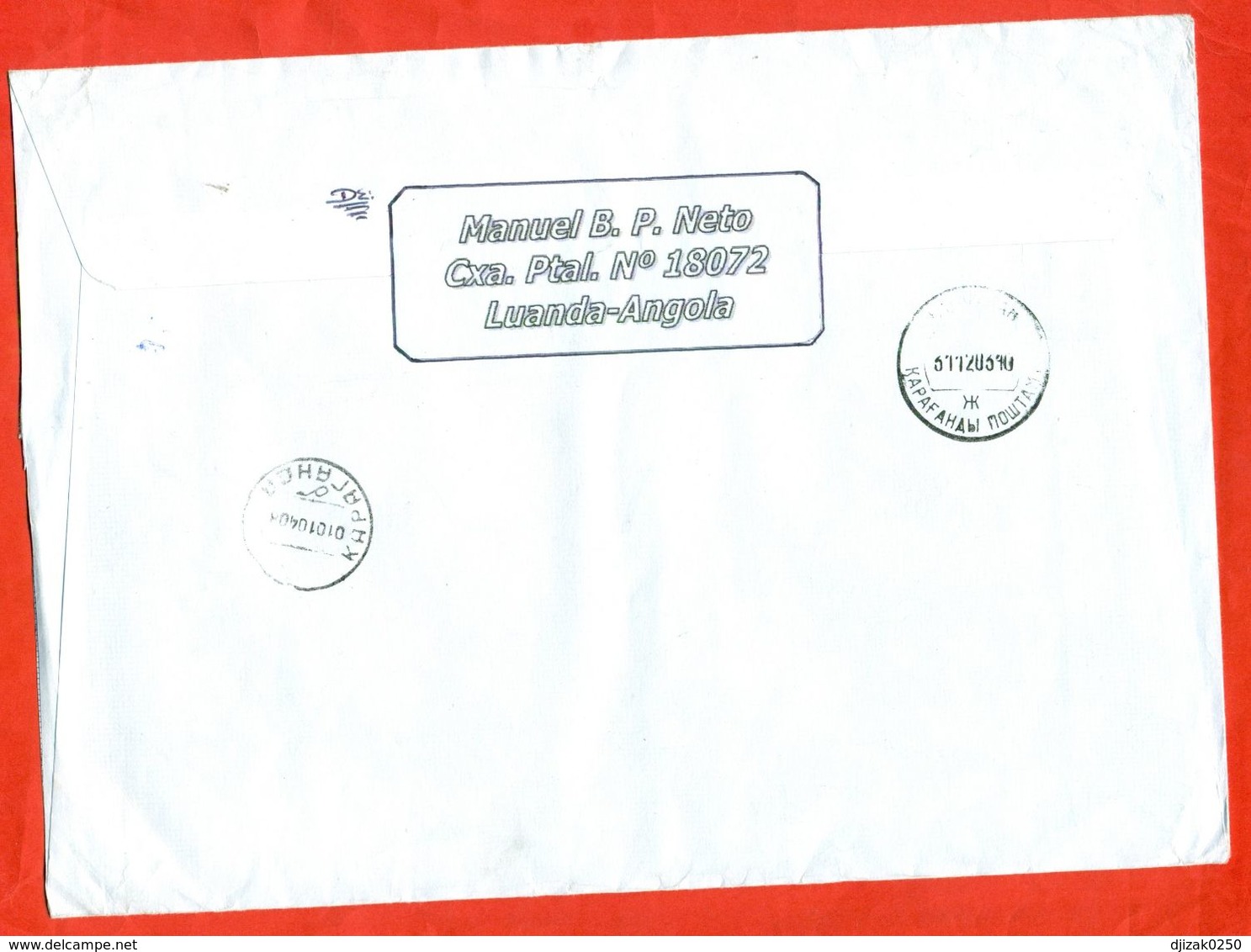 Angola 2003.Registered Envelope With A Printed Stamp Passed The Mail. - Angola