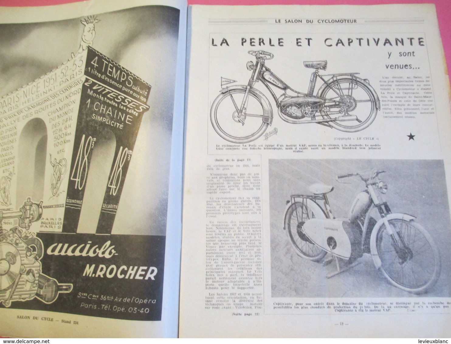 Revue d'époque/Cycles-Cyclomoteurs-Scooters/N° 22/40éme Salon l'Automobile Cycle/Salon de Paris /N° spécial/1953  AC140