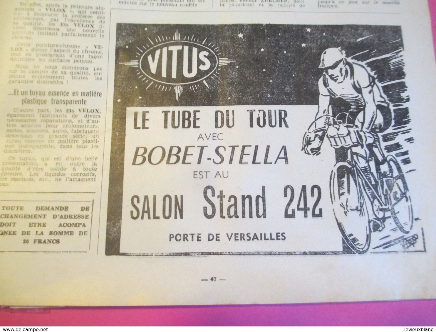 Revue d'époque/Cycles-Cyclomoteurs-Scooters/N° 22/40éme Salon l'Automobile Cycle/Salon de Paris /N° spécial/1953  AC140