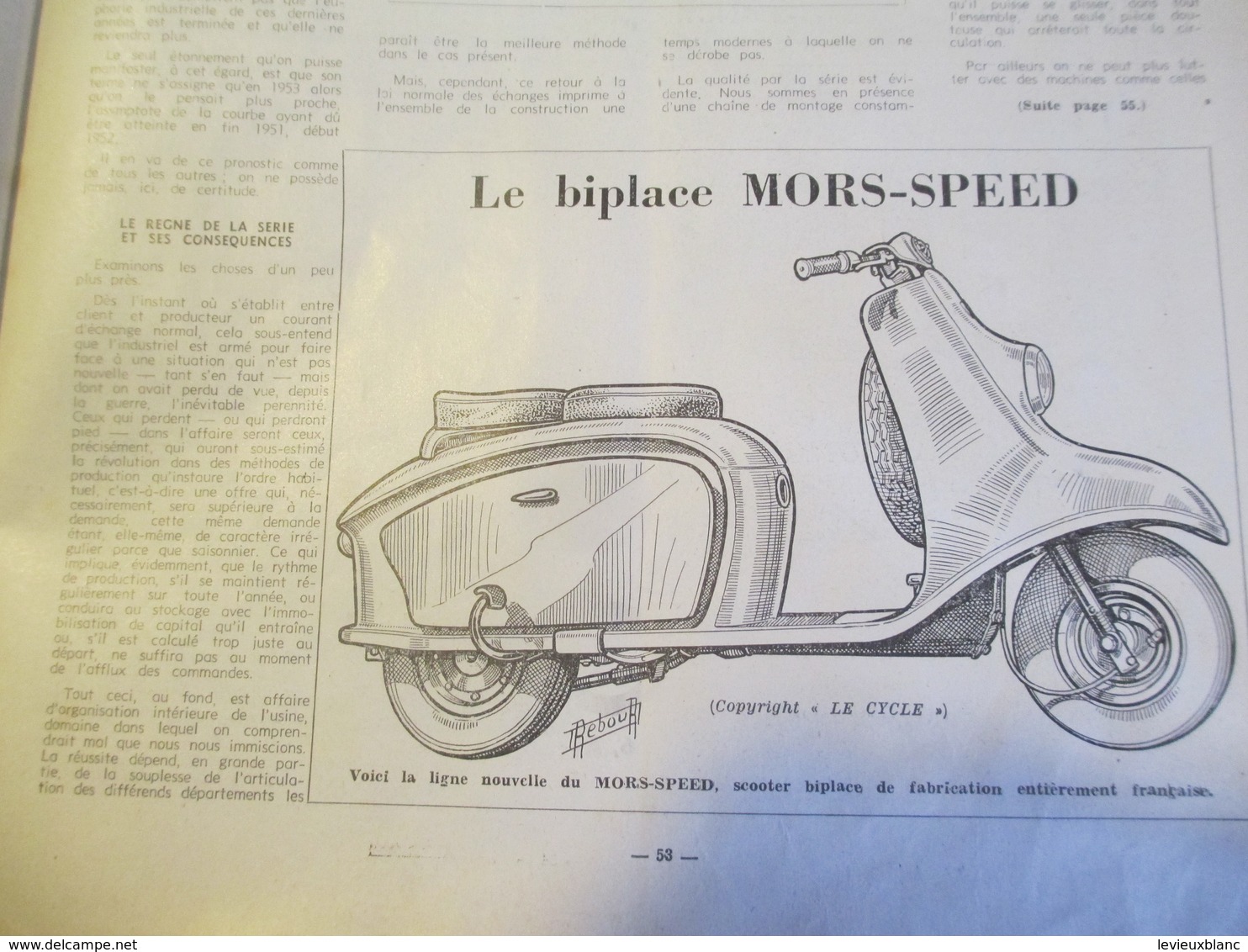 Revue d'époque/Cycles-Cyclomoteurs-Scooters/N° 22/40éme Salon l'Automobile Cycle/Salon de Paris /N° spécial/1953  AC140