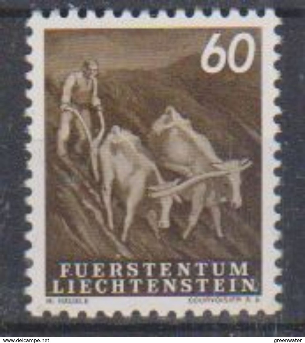 Liechtenstein 1951 Definitive / Bauer Mit Oschengespann 1v ** Mnh (38046A) - Neufs