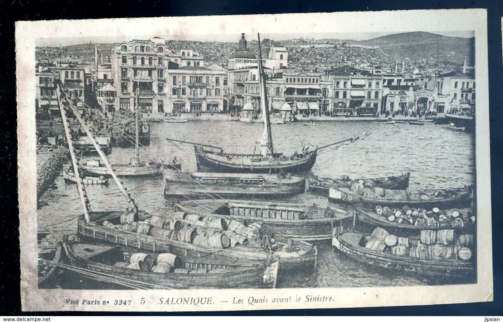 Cpa De Grèce Salonique -- Les Quais Avant Le Sinistre    MARS18-11 - Griekenland